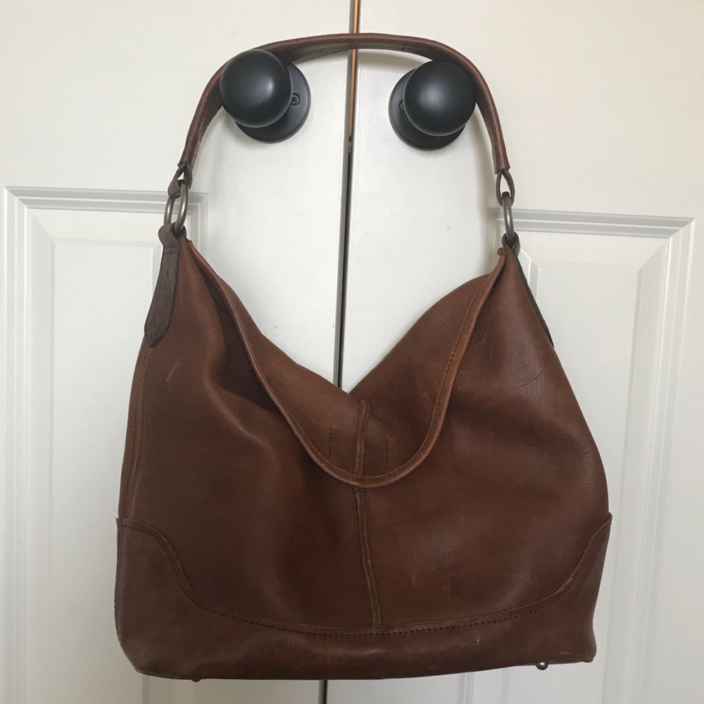 Frye Cara Hobo Bag in Cognac